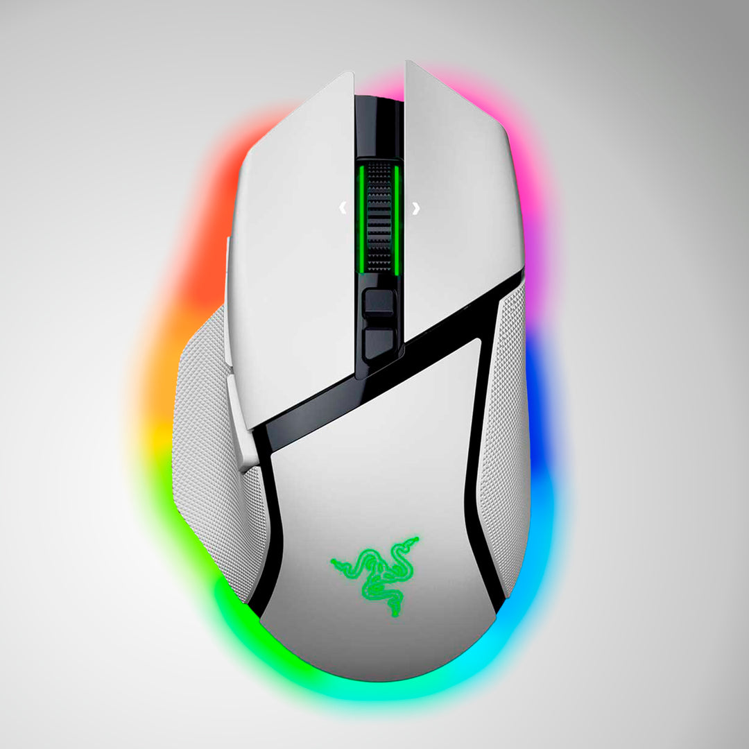 Mouse Razer Basilisk V3 PRO Wireless 35K White DPI 11 Botones 210HORAS - Achorao