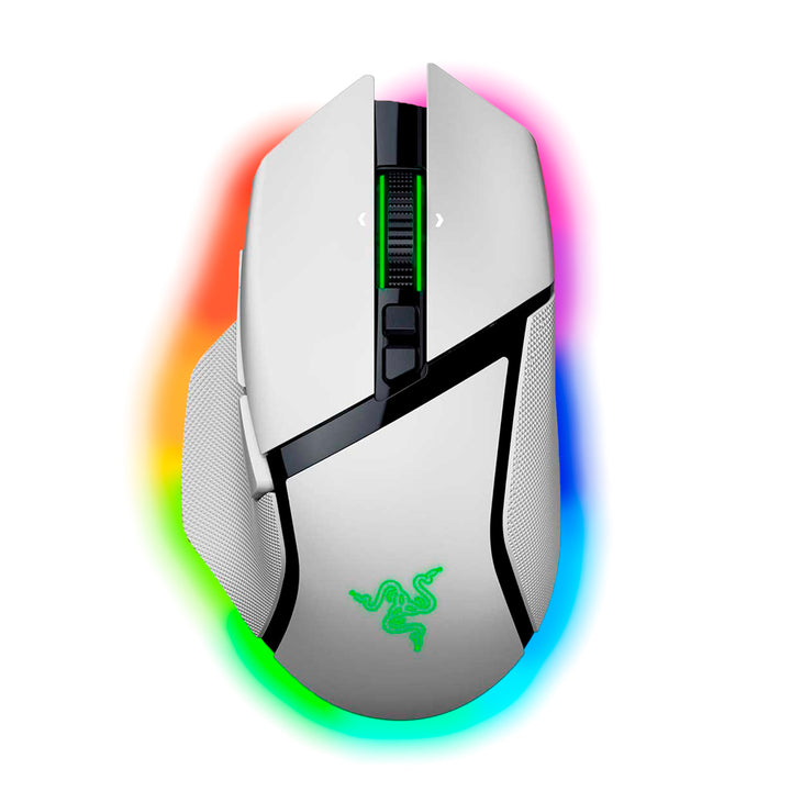 Mouse Razer Basilisk V3 PRO Wireless 35K White DPI 11 Botones 210HORAS - Achorao