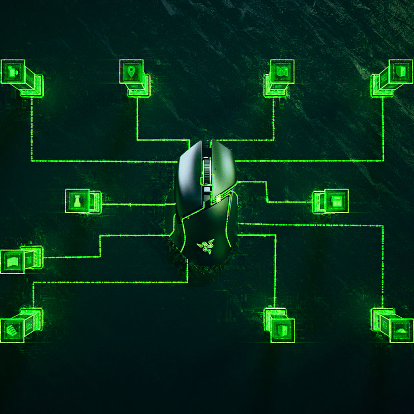 Mouse Razer Basilisk V3 35k DPI Switch Optico 90M 11 Zonas Chroma Black - Achorao