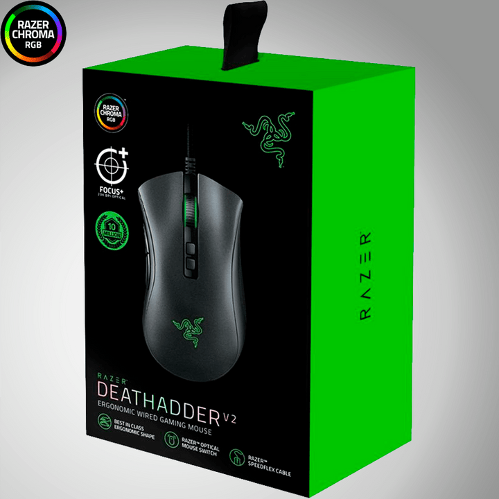 Mouse Razer Deathadder V2 20k DPI Focus +  Optical Switch - Achorao