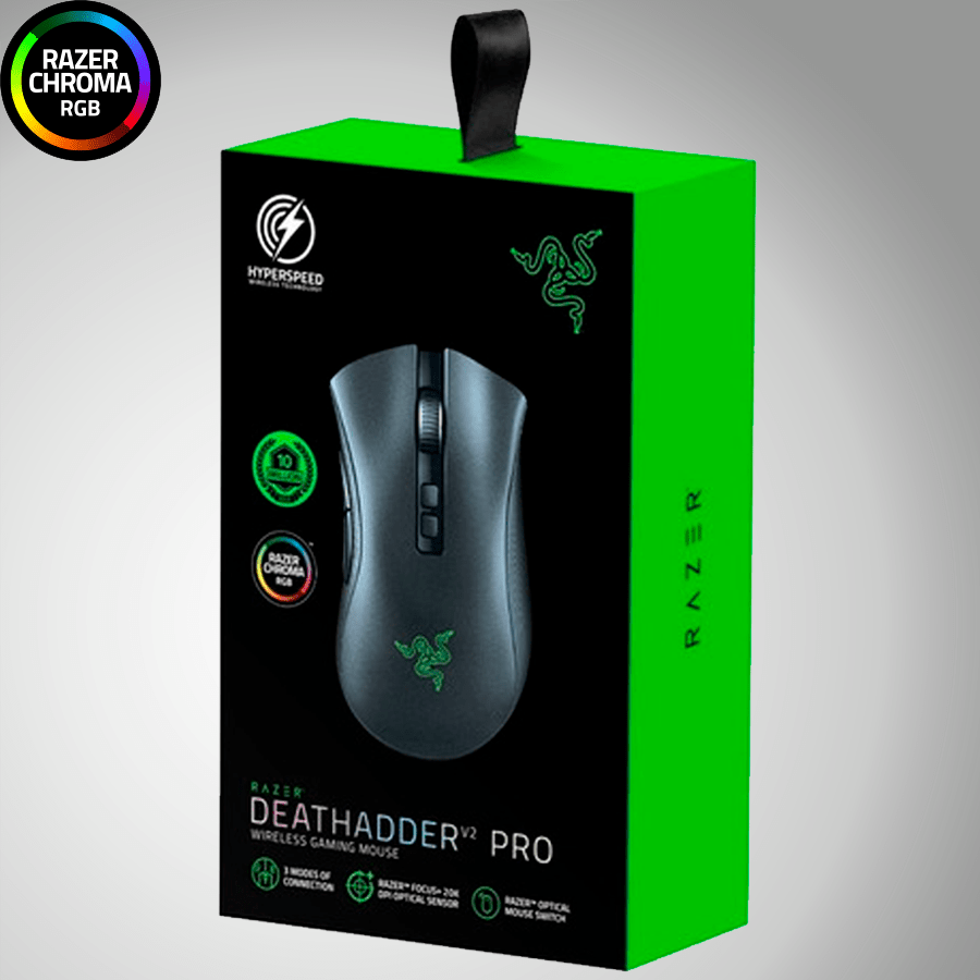 Mouse Razer Deathadder V2 Pro Wireless Hyperspeed 20k Dpi Focus + Chroma - Achorao