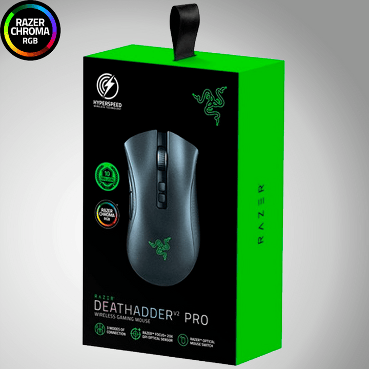 Mouse Razer Deathadder V2 Pro Wireless Hyperspeed 20k Dpi Focus + Chroma - Achorao