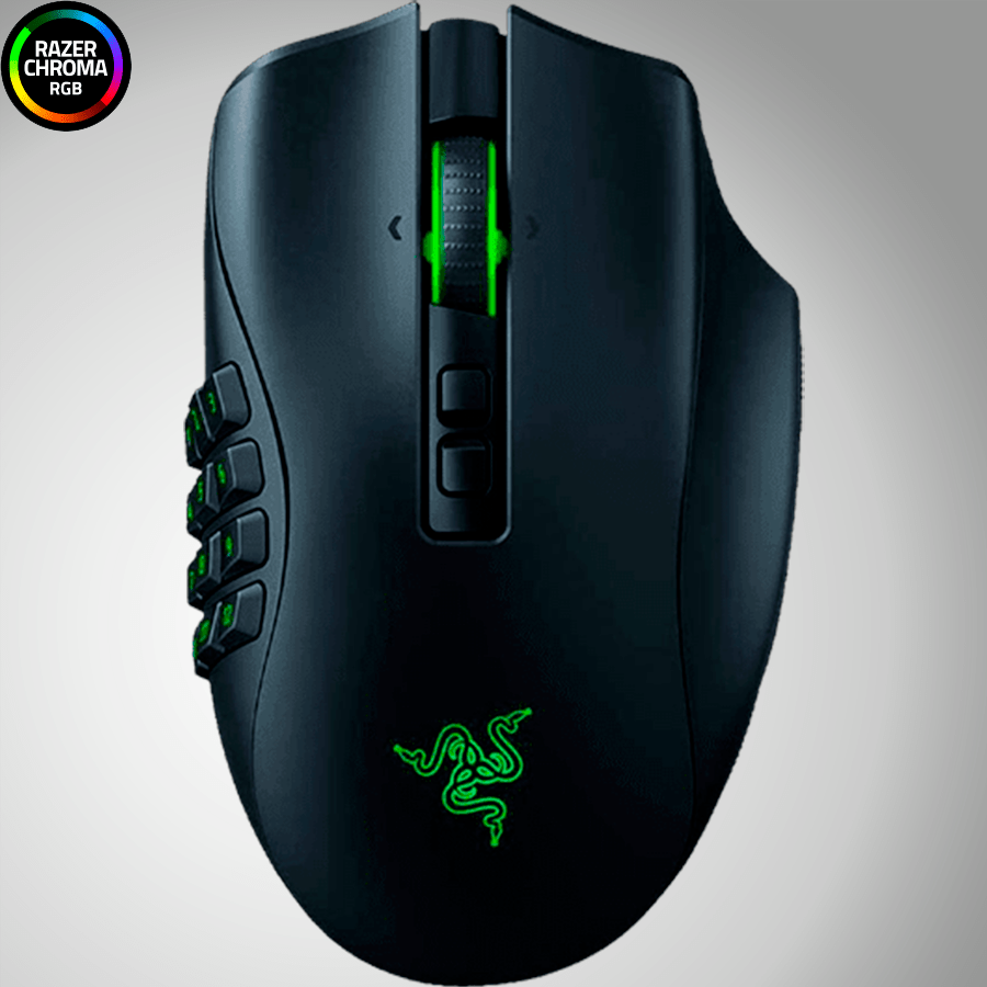 Mouse Razer Naga Pro Inalambrico Hyperspeed Focus+ Chroma Black - Achorao