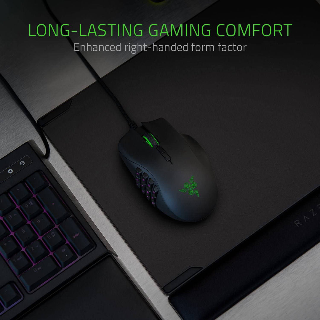 Mouse Razer Naga Trinity 16K DPI MMO MOBA Chroma Lateral Custom - Achorao