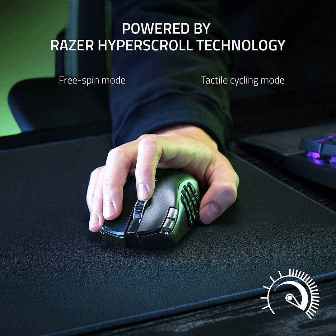 MOUSE RAZER NAGA V2 MMO 30K DPI 19 BOTONES HYPERSPEED WIRELESS - Achorao