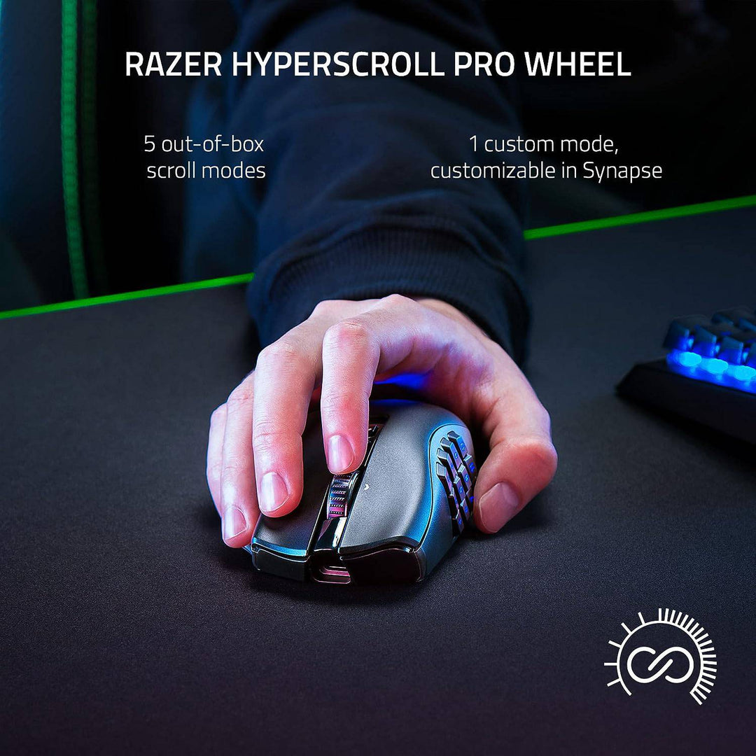 Mouse Razer Naga V2 Pro 30k dpi multi-dispositivo 150h wireless / Bt/ usb-c - Achorao