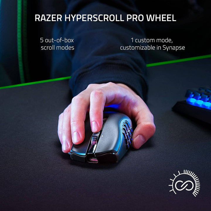 Mouse Razer Naga V2 Pro 30k dpi multi-dispositivo 150h wireless / Bt/ usb-c - Achorao