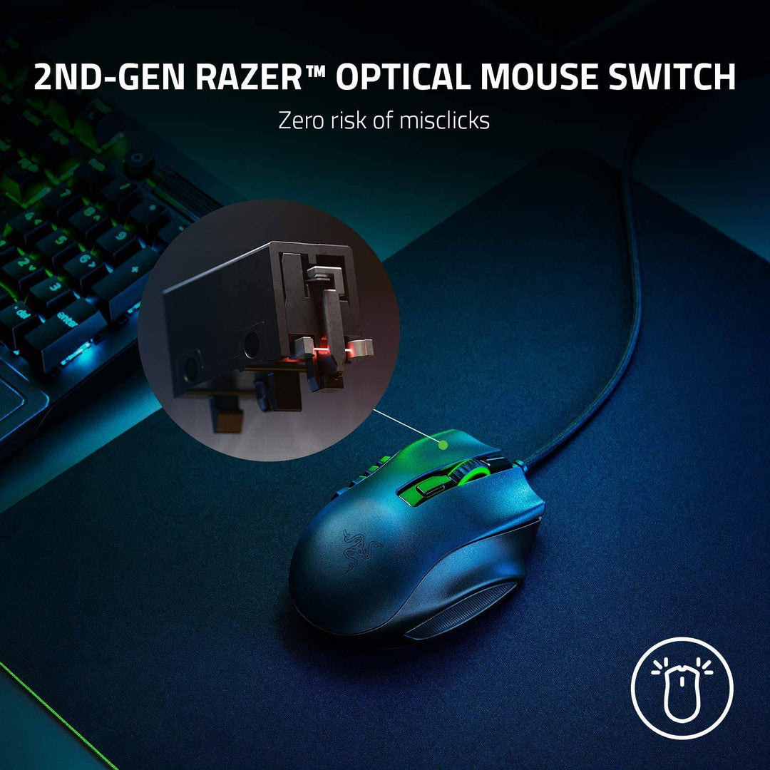 Mouse Razer Naga X 18K DPI 16 botones MMO Chroma - Achorao