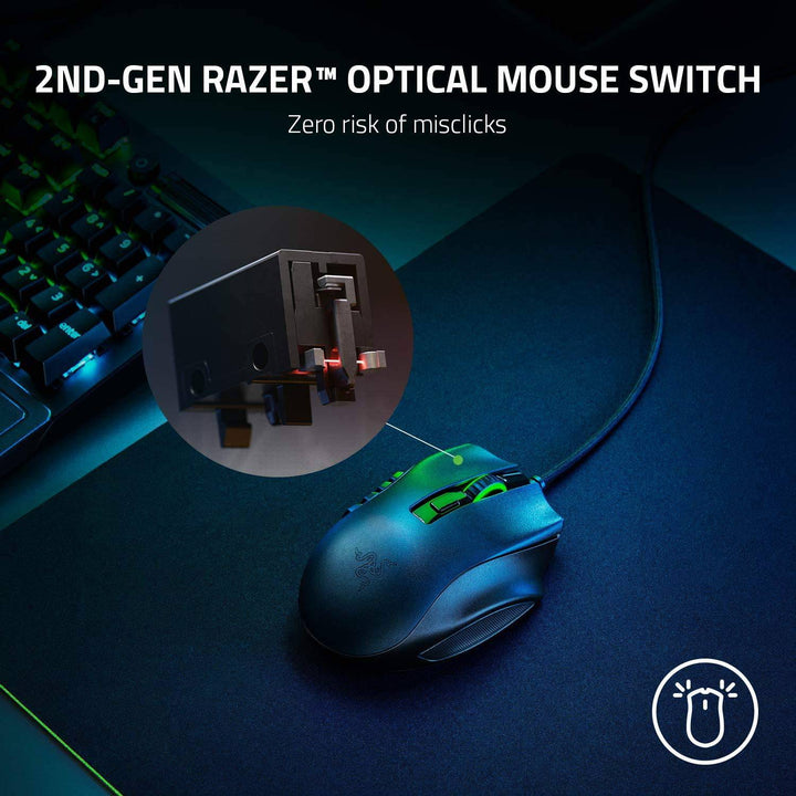 Mouse Razer Naga X 18K DPI 16 botones MMO Chroma - Achorao