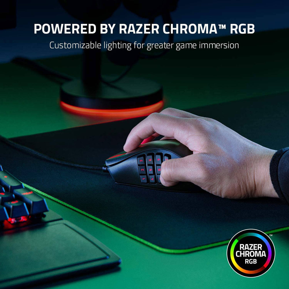 Mouse Razer Naga X 18K DPI 16 botones MMO Chroma - Achorao