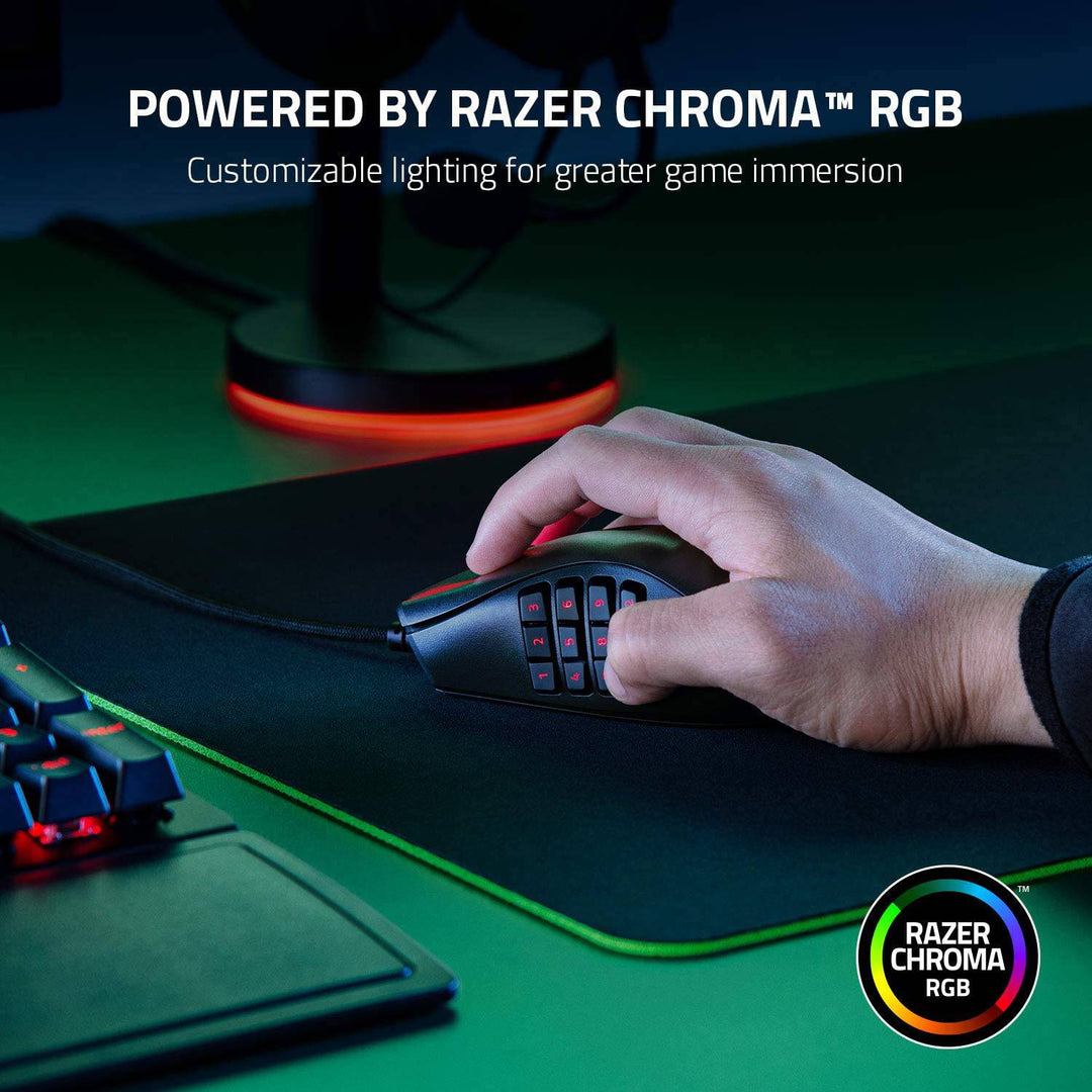 Mouse Razer Naga X 18K DPI 16 botones MMO Chroma - Achorao