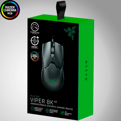 Mouse Razer Viper 8KHZ Focus + Optical Switch Ambidextrous - Achorao