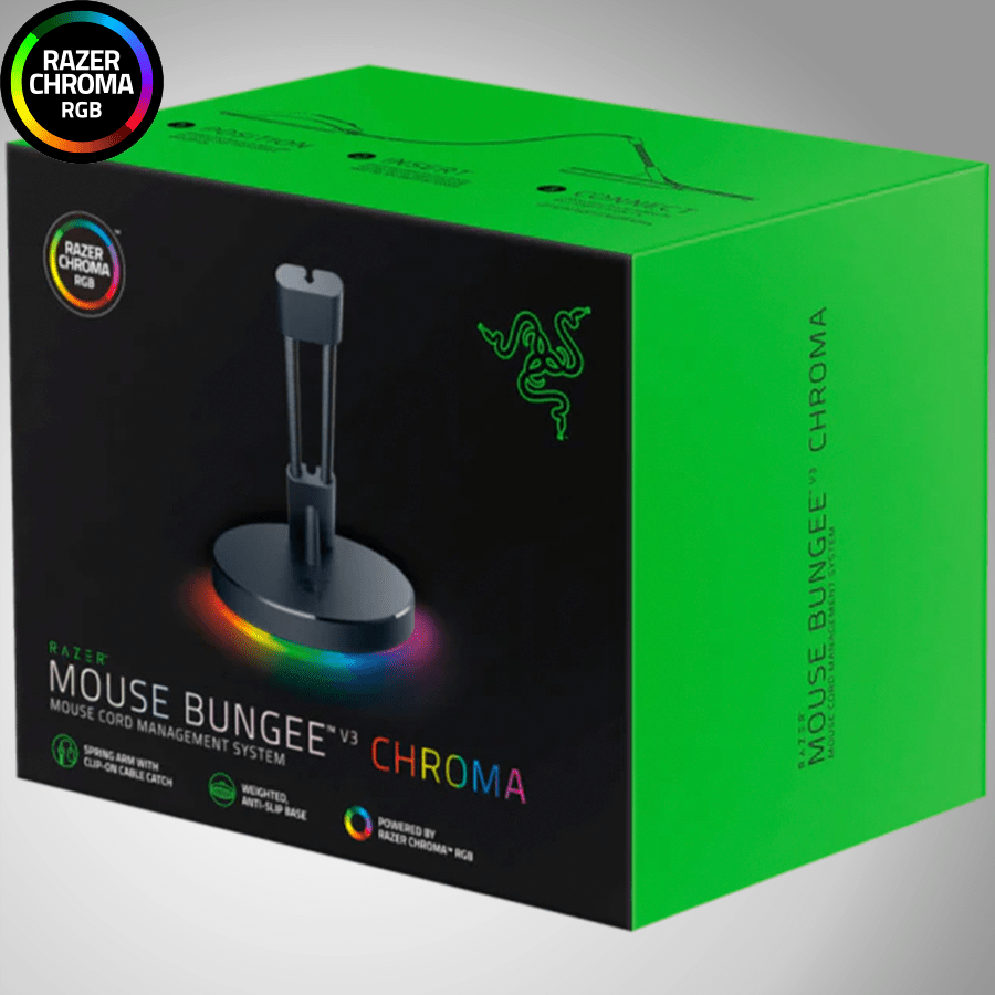 Sujetador De Cables Razer Bungee V3 RGB Chroma Black - Achorao