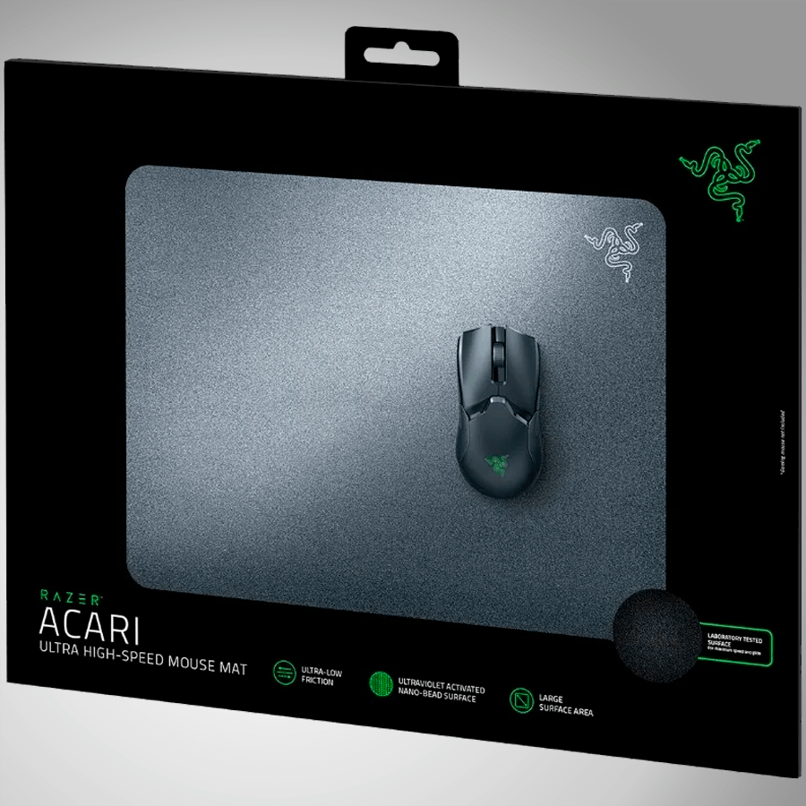 Mousepad Razer Acari Largo Rídigo Ultra-Low Friction negro - Achorao