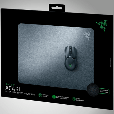 Mousepad Razer Acari Largo Rídigo Ultra-Low Friction negro - Achorao