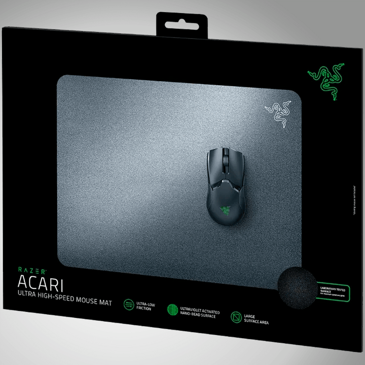 Mousepad Razer Acari Largo Rídigo Ultra-Low Friction negro - Achorao