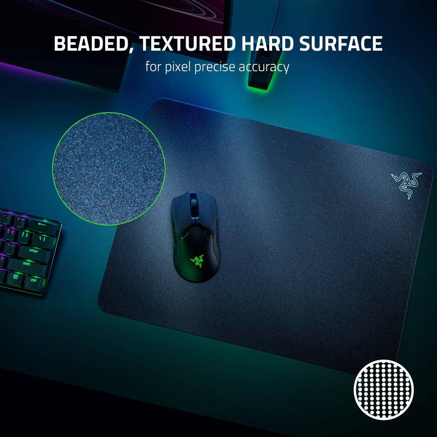 Mousepad Razer Acari Largo Rídigo Ultra-Low Friction negro - Achorao