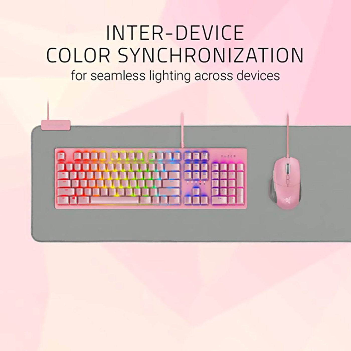 Mousepad Razer Goliathus Chroma Soft Extended Quartz Rosa - Achorao