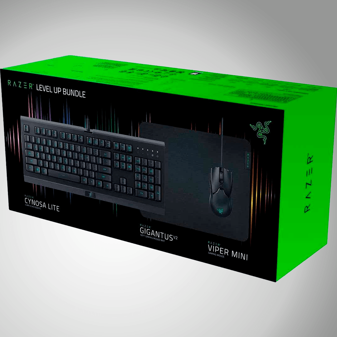 Kit Razer Level Up Bundle Teclado Cynosa Lite + Mouse Viper MIni + Gigantus V2(P163B) - Achorao