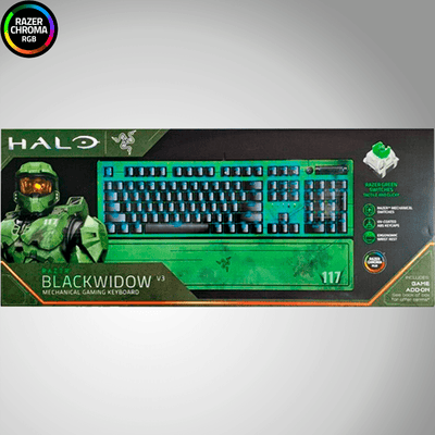 Teclado Razer Blackwidow V3 Halo Infinite Ed Mech Green Switch(P163B) - Achorao