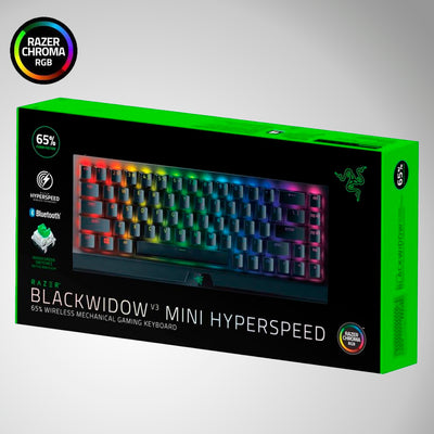 Teclado Razer Blackwidow V3 Mini 65% Mechanical RGB Inalambrico(P163B) - Achorao