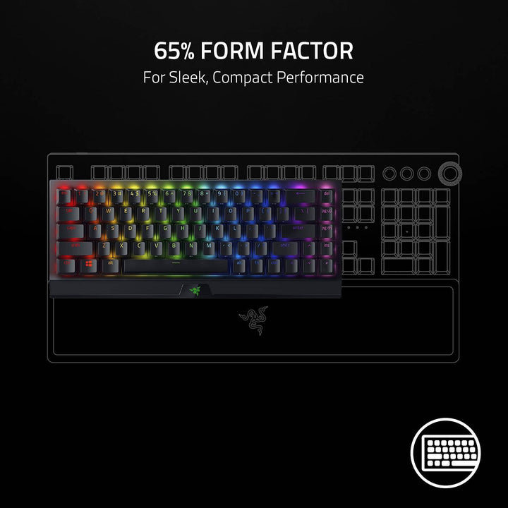 Teclado Razer Blackwidow V3 Mini 65% Mechanical RGB Inalambrico(P163B) - Achorao