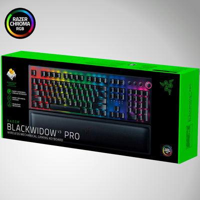 Teclado Razer Blackwidow V3 Pro Wireless RGB  Yellow Switch(P163B) - Achorao