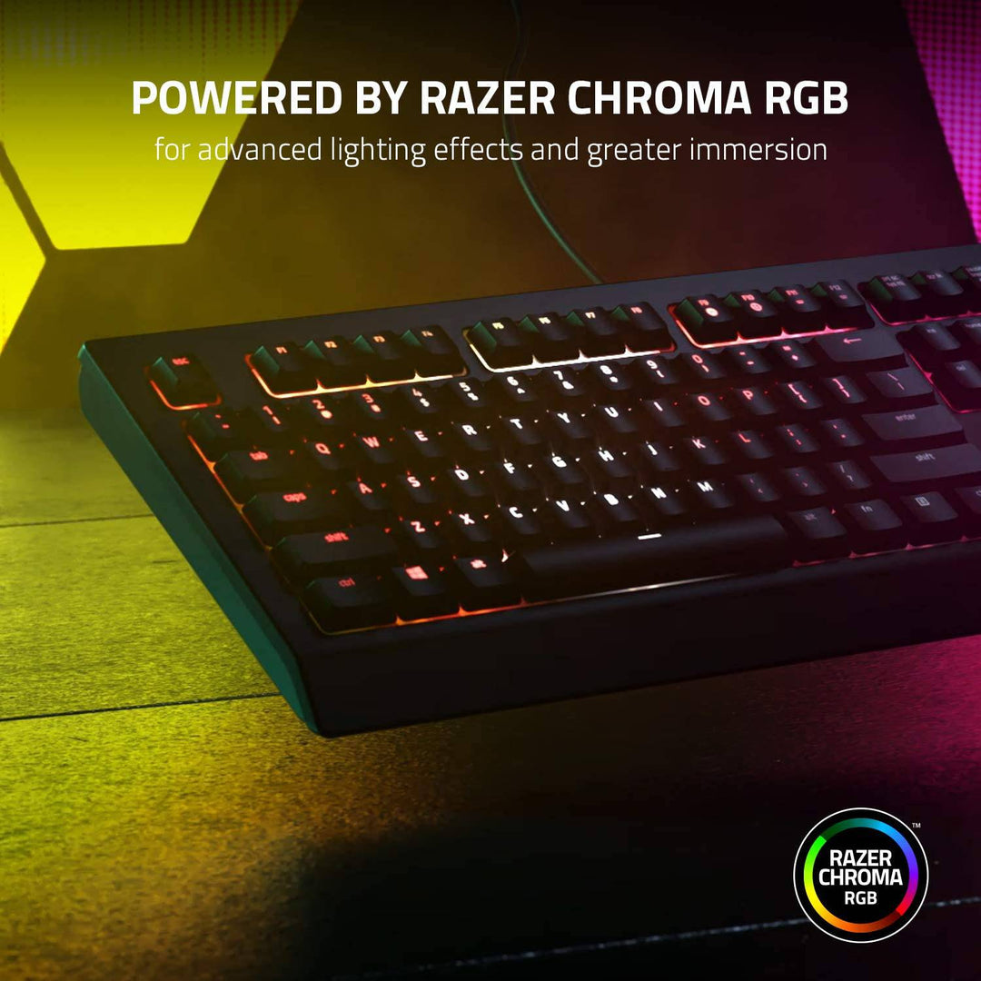 Teclado Razer Cynosa V2 Membrane Botones Media Chroma(P163B) - Achorao