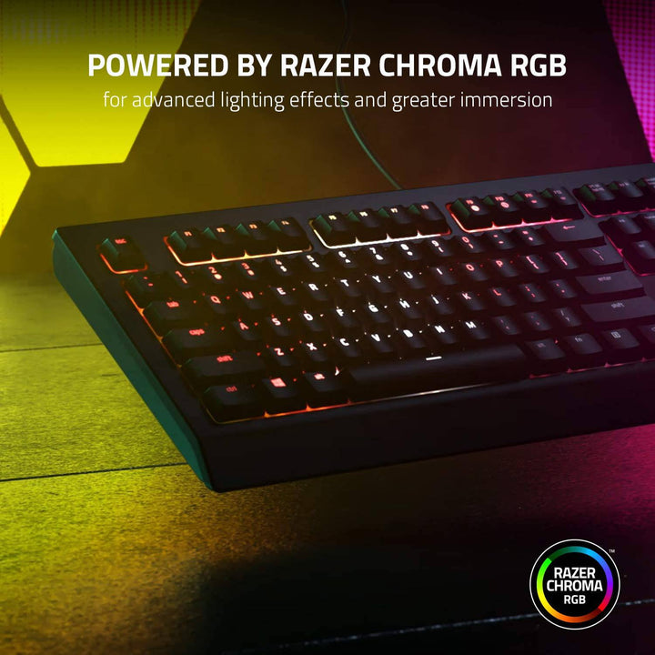 Teclado Razer Cynosa V2 Membrane Botones Media Chroma(P163B) - Achorao