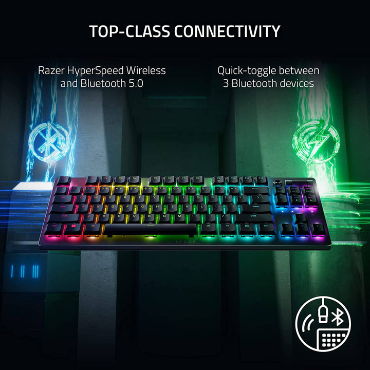 Teclado Razer Deathstalker V2 Pro TKL Wireless Switch Rojo(P163B) - Achorao