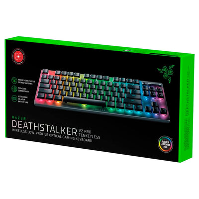 Teclado Razer Deathstalker V2 Pro TKL Wireless Switch Rojo(P163B) - Achorao
