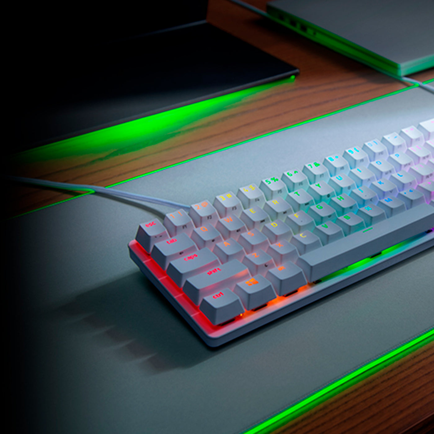 Teclado Razer Huntsman Mini Opto Switch Purpura US Mercury - Achorao