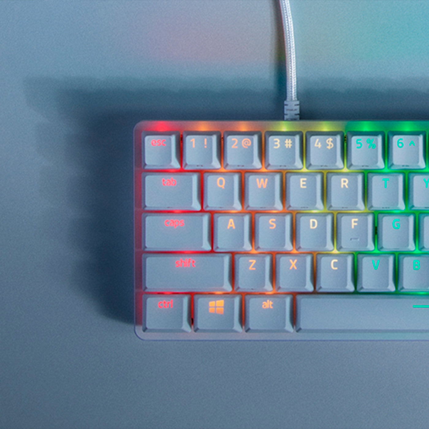 Teclado Razer Huntsman Mini Opto Switch Purpura US Mercury - Achorao