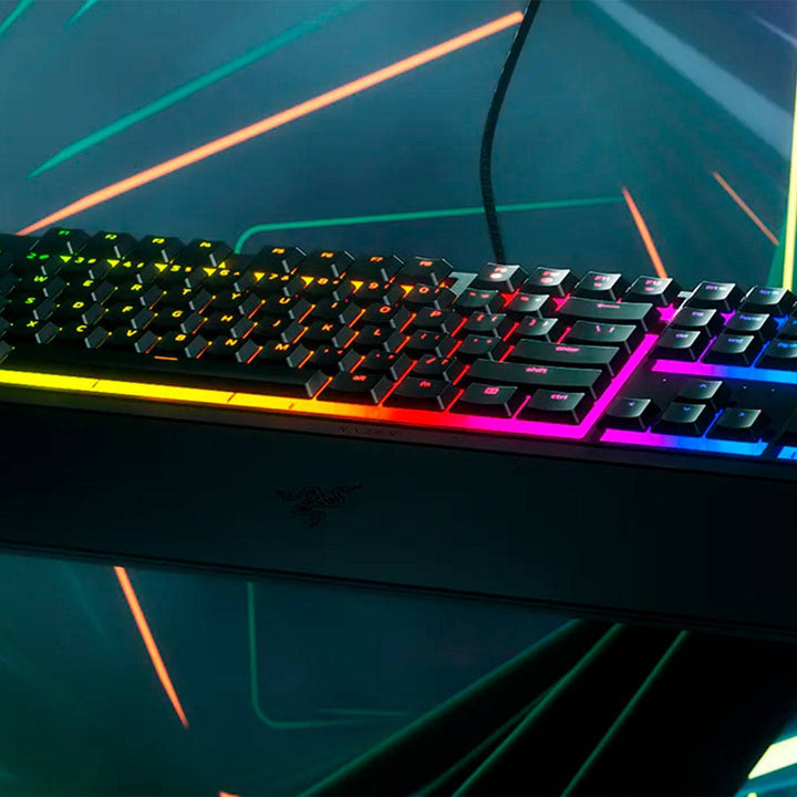 Teclado Razer Ornata V3 Mecha-Membrana Switches LOW PROFILE SP CHROMA NEGRO - Achorao
