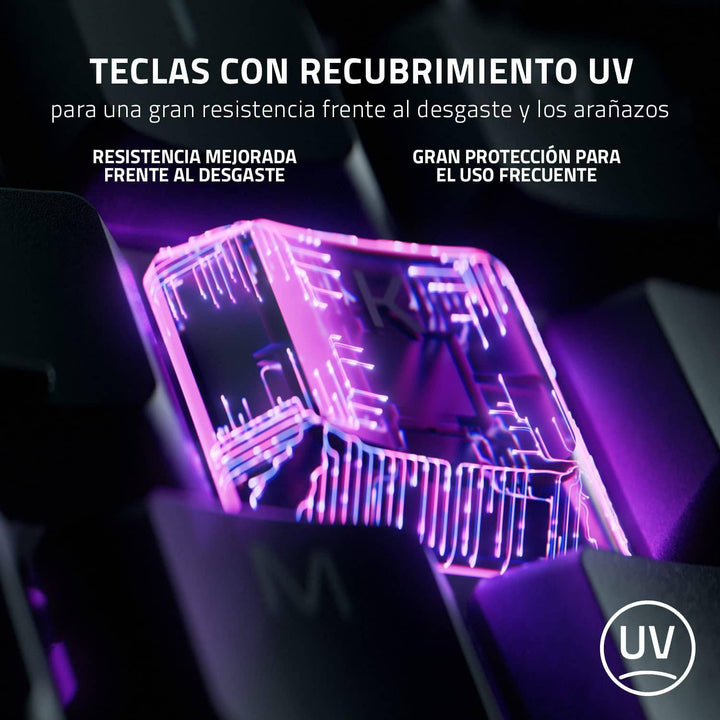 Teclado Razer Ornata V3 Mecha-Membrana Switches US Low Profile Chroma (P163B) - Achorao