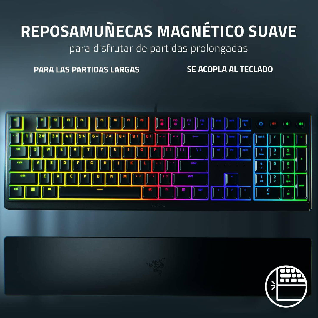 Teclado Razer Ornata V3 Mecha-Membrana Switches US Low Profile Chroma (P163B) - Achorao