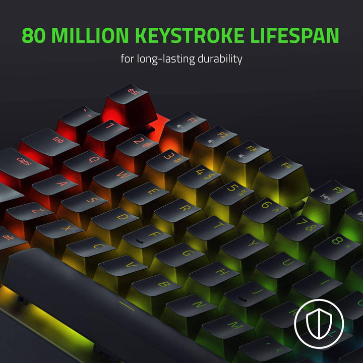 TECLADO SP RAZER BLACKWIDOW V3 TKL MECHANICAL YELLOW SWITCH CHROMA - Achorao