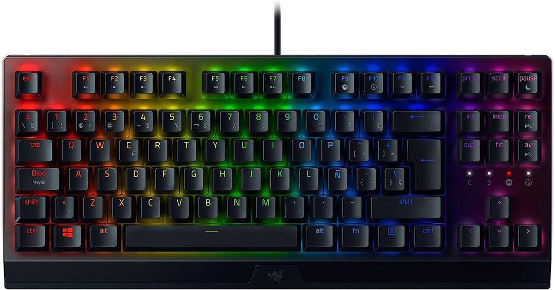 TECLADO SP RAZER BLACKWIDOW V3 TKL MECHANICAL YELLOW SWITCH CHROMA - Achorao