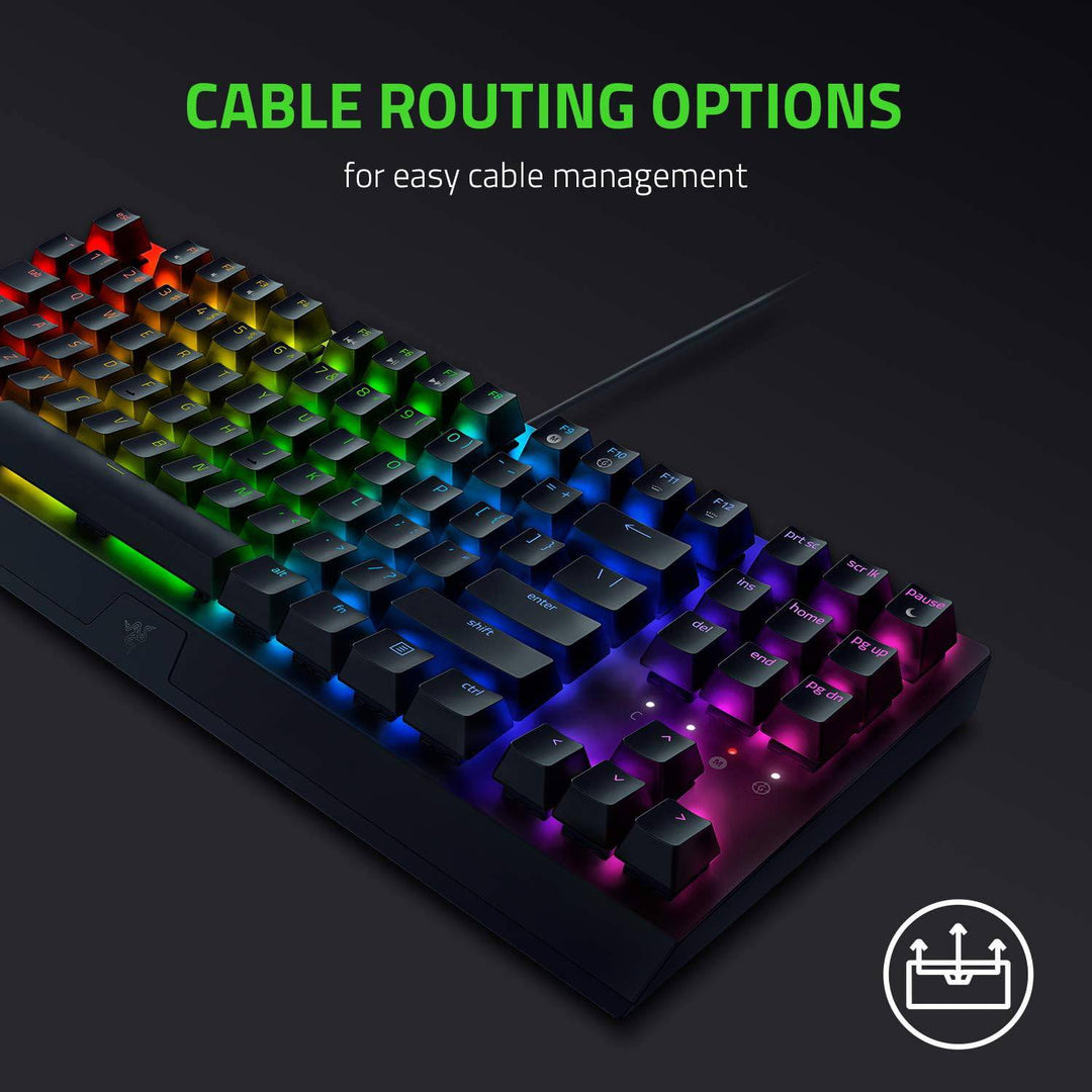 TECLADO SP RAZER BLACKWIDOW V3 TKL MECHANICAL YELLOW SWITCH CHROMA - Achorao
