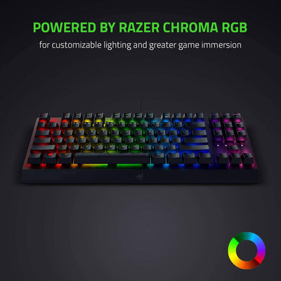 Teclado Sp  Razer Blackwidow V3 TKL RGB Mecánico Chroma green switch(P163B) - Achorao