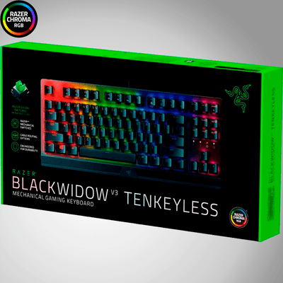 Teclado Sp  Razer Blackwidow V3 TKL RGB Mecánico Chroma green switch(P163B) - Achorao