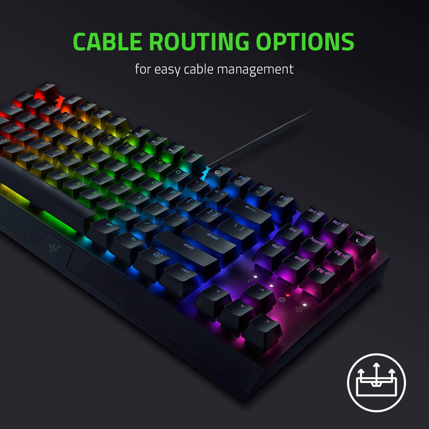 Teclado Sp  Razer Blackwidow V3 TKL RGB Mecánico Chroma green switch(P163B) - Achorao