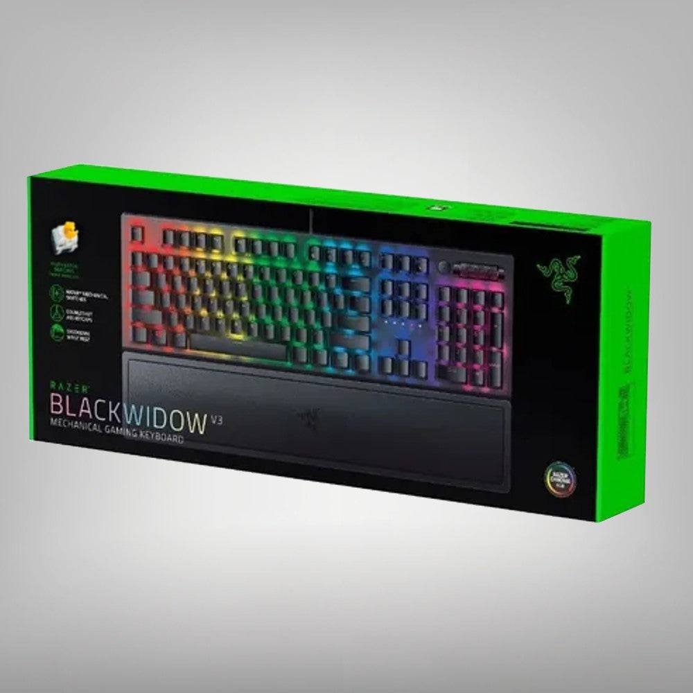 Teclado US Razer Blackwidow V3 Mechanical Yellow Switch Chroma(P163B) - Achorao