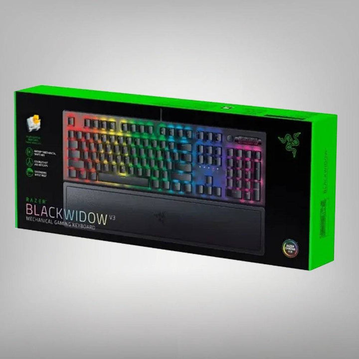 Teclado US Razer Blackwidow V3 Mechanical Yellow Switch Chroma(P163B) - Achorao