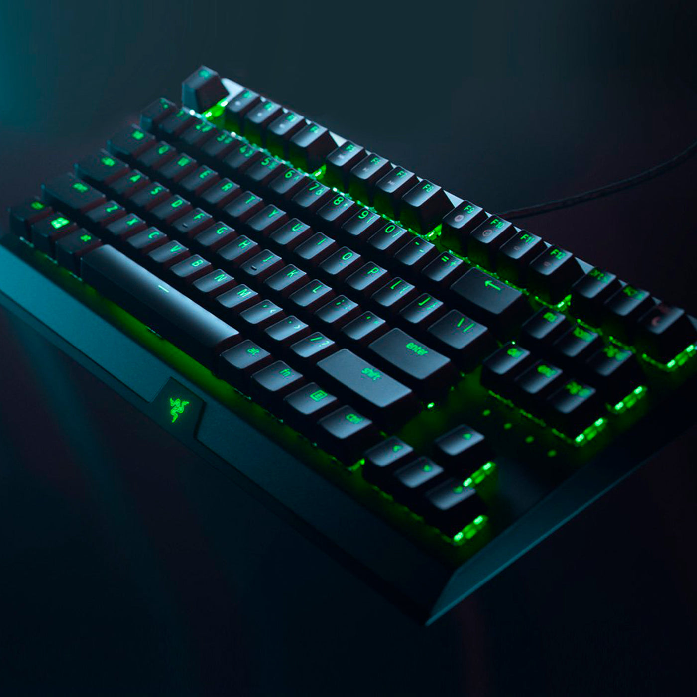 Teclado US Razer Blackwidow V3 TKL Mechanical Switch  Yellow US Chroma - Achorao