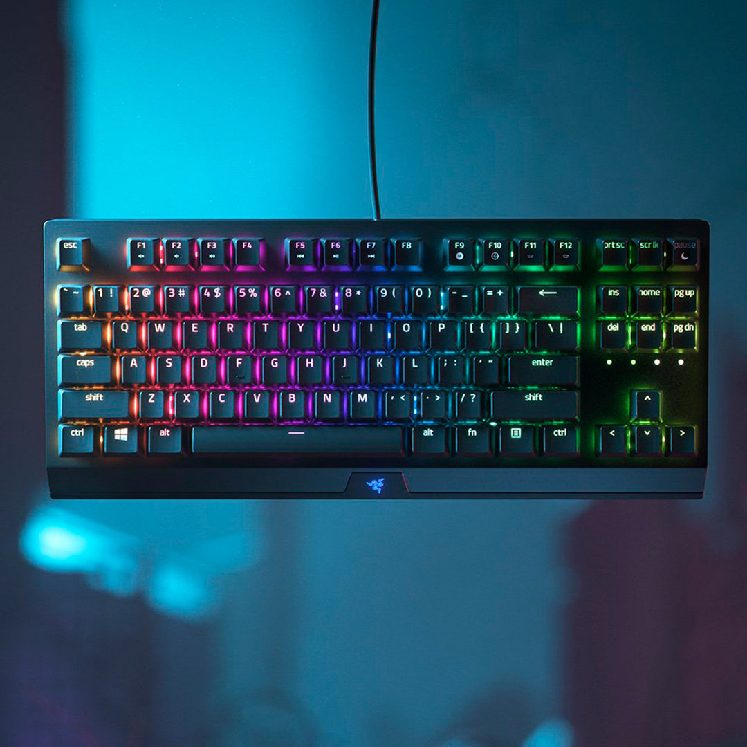 Teclado US Razer Blackwidow V3 TKL Mechanical Switch  Yellow US Chroma - Achorao