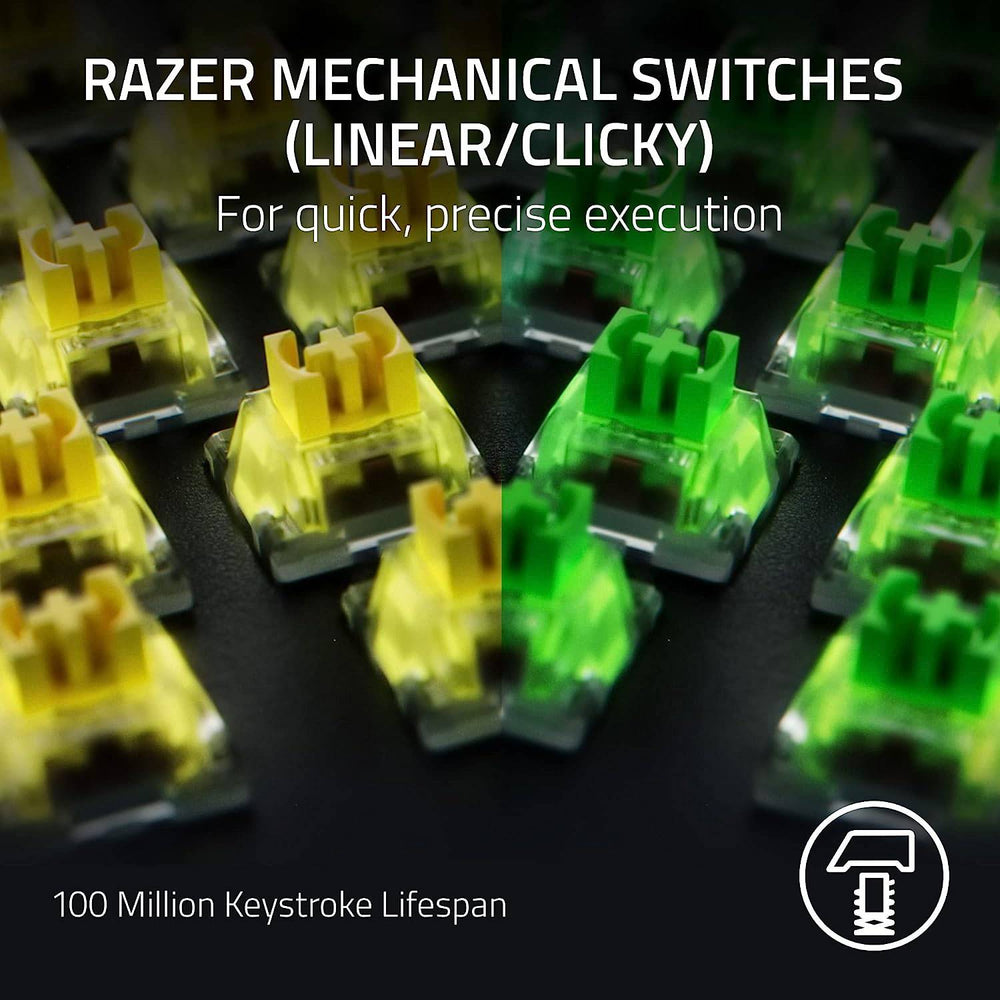 TECLADO US RAZER BLACKWIDOW V4 PRO GREEN SWITCH CHROMA BLACK - Achorao