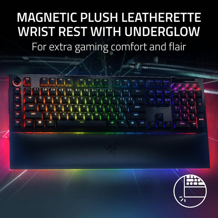 TECLADO US RAZER BLACKWIDOW V4 PRO GREEN SWITCH CHROMA BLACK - Achorao