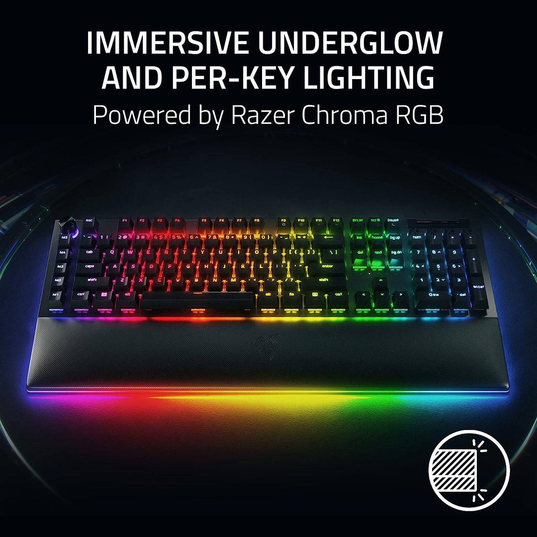 TECLADO US RAZER BLACKWIDOW V4 PRO GREEN SWITCH CHROMA BLACK - Achorao