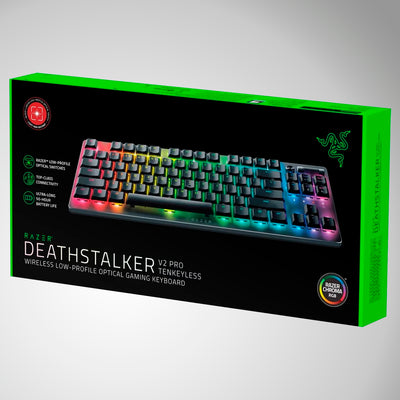 Teclado US Razer Deathstalker V2 Pro Wireless Switch Rojo(P163B) - Achorao